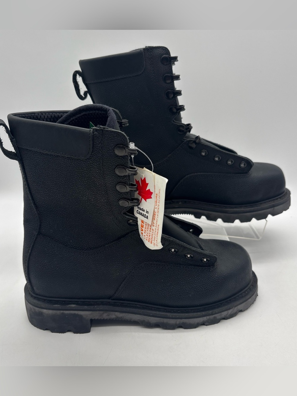 Terra Cold Wet Weather Safety Black Military Boots 245/88 CSA Mens 7 Womens 8.5